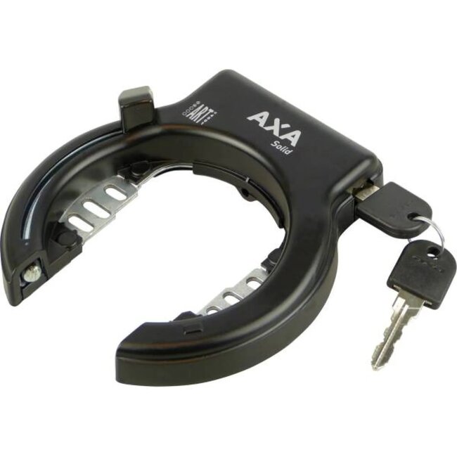 AXA Ringslot met spatbordbevestiging - ART2 gecertificeerd - Zwart - Kinderbeveiliging - Ergonomische knop