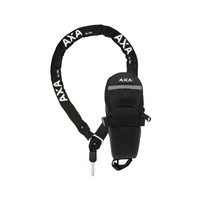 AXA Insteekketting - 130 cm - Zwart - Inclusief opbergtas - Geschikt voor ringsloten
