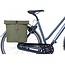 Basil Dubbele fietstas - vegan leer - waterafstotend - reflecterend - 28-32L - mosgroen