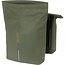 Basil Dubbele fietstas - vegan leer - waterafstotend - reflecterend - 28-32L - mosgroen