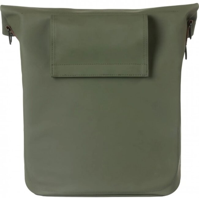 Basil Fietsshopper - Vegan leer - Waterkerend - 14-16L - Moss green