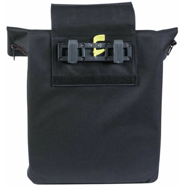 Basil Fietsshopper - Stijlvol & Vegan - 14-16L - Zwart - Reflecterende Details