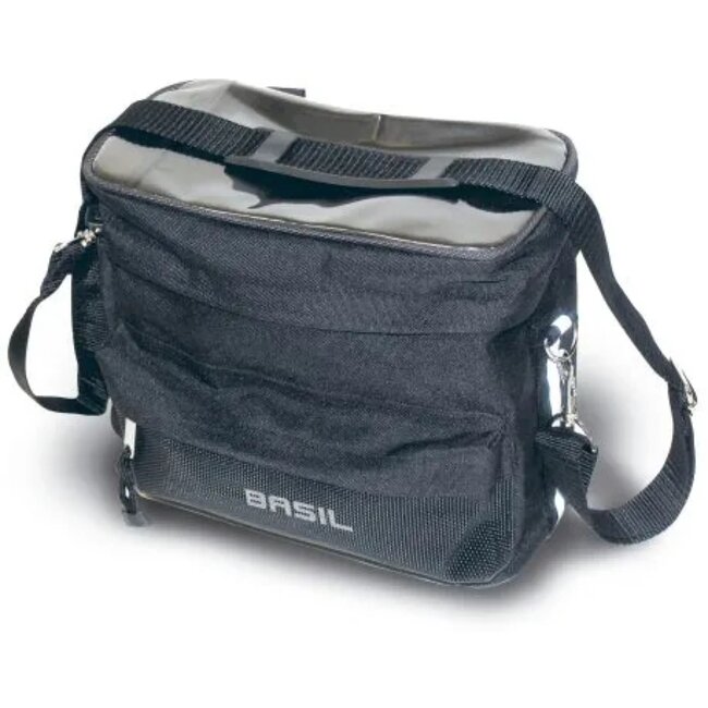 Basil Stuurtas met Kaartleesvenster - Waterafstotend - 8L - Zwart