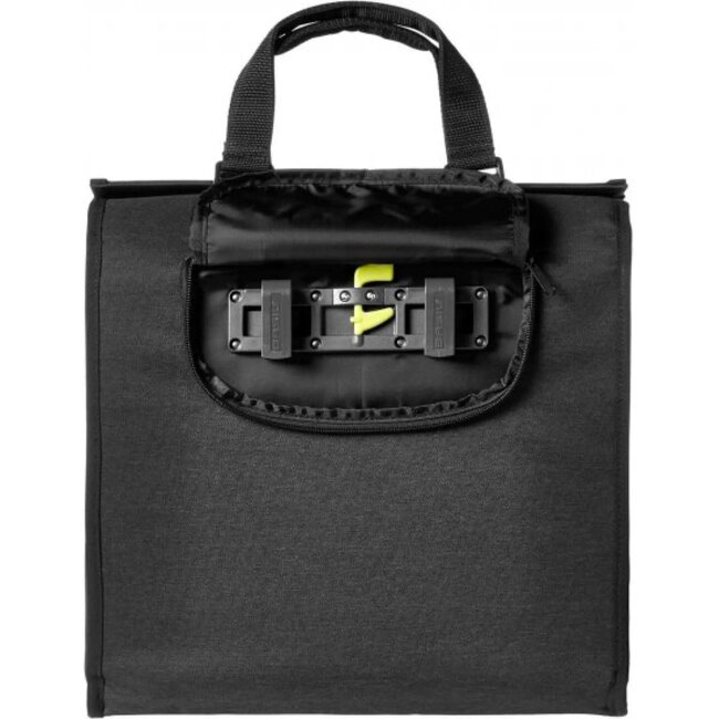 Basil Shoppertas 17L - Zwart - Weerbestendig - Reflecterend - Voor Fiets en E-bike