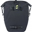 Basil Waterdichte enkele fietstas - 25-31L - Zwart - Reflectie - Rolsluiting - Schouderriem