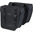 Basil Dubbele fietstas - 28L - waterafstotend - reflecterend - zwart