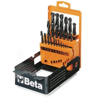 Beta 19-delige spiraalborenset - metaalbewerking - HSS - 1-10 mm - in kist