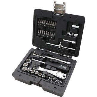 Beta Dopsleutelset 42-delig - Compact - Duurzaam - Voor Professioneel en DIY Gebruik