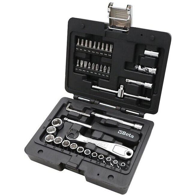 Beta Dopsleutelset 42-delig - Compact - Duurzaam - Voor Professioneel en DIY Gebruik