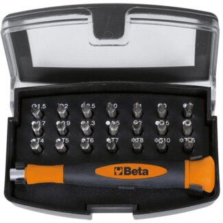 Beta Micro schroevendraaier set - 21 delig - Magnetische bithouder - Precisiewerk - Compacte opbergbox