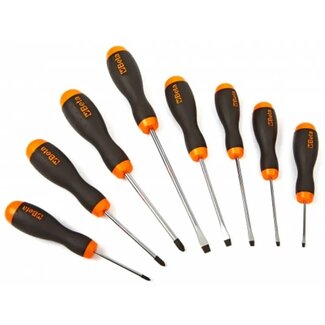 Beta Evox schroevendraaierset - 8-delig - Ergonomisch - Platte en kruiskop - Duurzaam ontwerp
