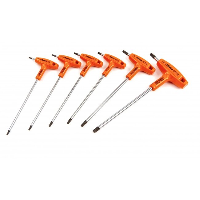 Beta Torx sleutelset - T-grip - 6-delig - Ergonomisch ontwerp - Duurzaam en precies
