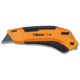 Beta Veiligheidsmes - Inschuifbaar - 18mm - Met 6 Reservebladen - 170mm Lang