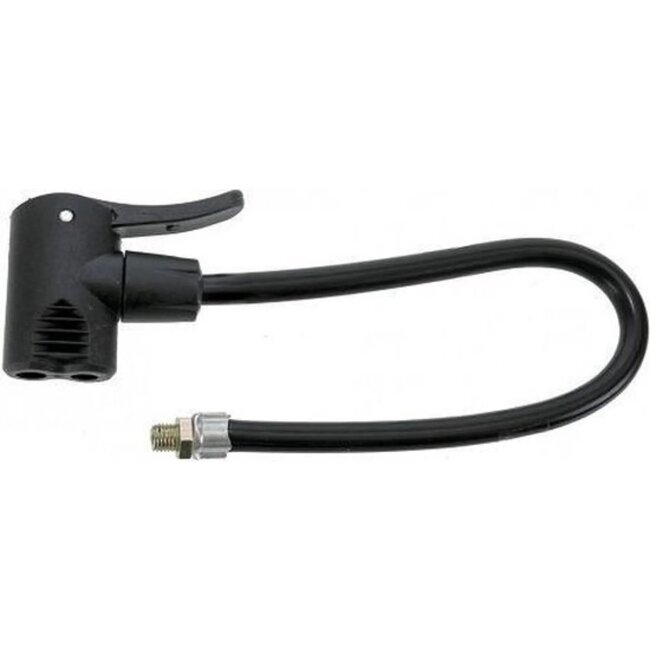 Beto Universele pompkop met slang - 600 mm - Geschikt voor AV, DV, FV ventielen - Kunststof en rubber - Zwart