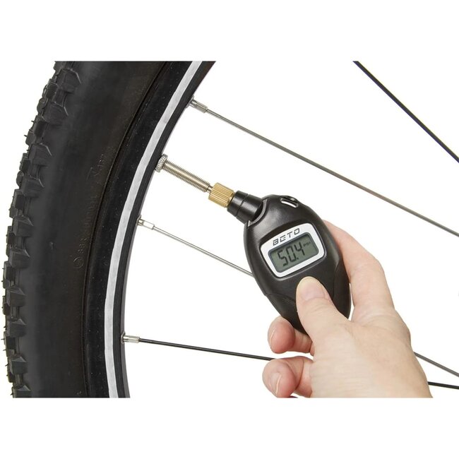 Beto Digitale bandenspanningsmeter - auto & Frans ventiel - max 11 bar - nauwkeurig en gebruiksvriendelijk