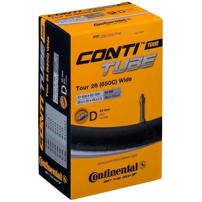 Continental Binnenband 26 inch - Breedte 1.75/2.5 - Hollands ventiel 40mm - Geschikt voor MTB en stadsfietsen