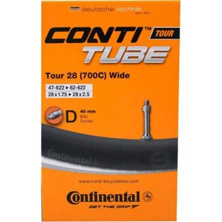 Continental Binnenband 28x1.75-2.5 - 40mm Dunlop ventiel - Geschikt voor brede banden