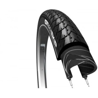 CST Kinderfietsband - Zwart met zijreflectie - Veilig en duurzaam - 20x1,75 - Geschikt voor harde paden