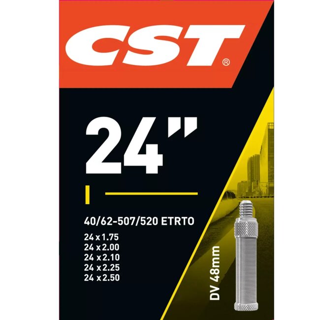 CST Binnenband 24x1.75-2.25 - Dunlop ventiel 48mm - ETRTO 47/62-507/520