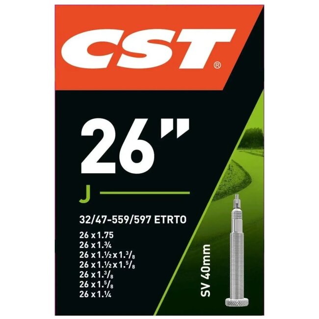 CST Binnenband 26 inch - Presta ventiel 40mm - Geschikt voor stadsfietsen en e-bikes