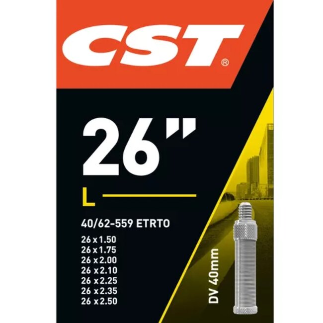 CST Binnenband 26 inch - Geschikt voor 1.75-2.30 banden - Hollands ventiel 40 mm