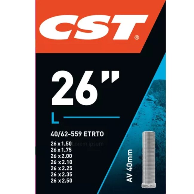 CST Binnenband 26 inch - Schräder ventiel 40 mm - Geschikt voor 1.75-2.30 inch banden
