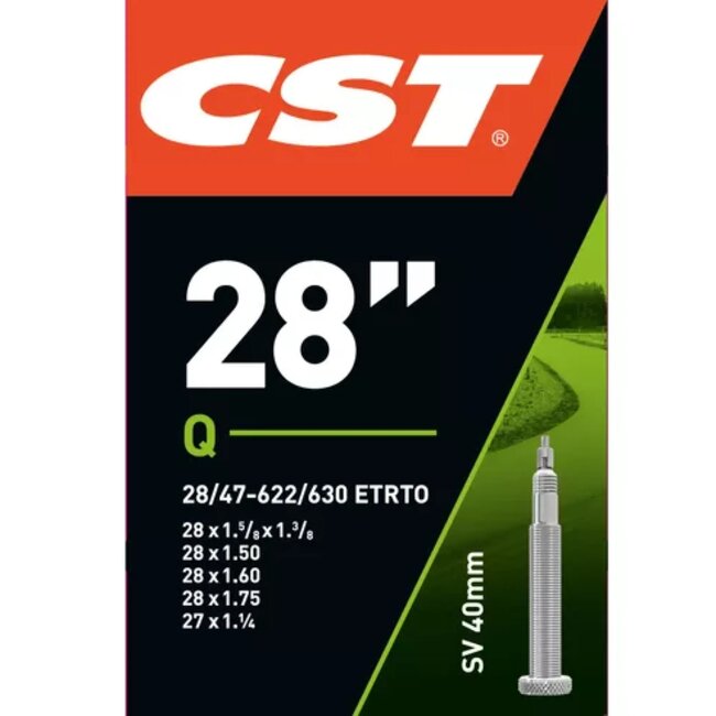 CST Binnenband 28 inch - Presta ventiel 40 mm - ETRTO 28/47-622/630 - Geschikt voor diverse fietsmodellen
