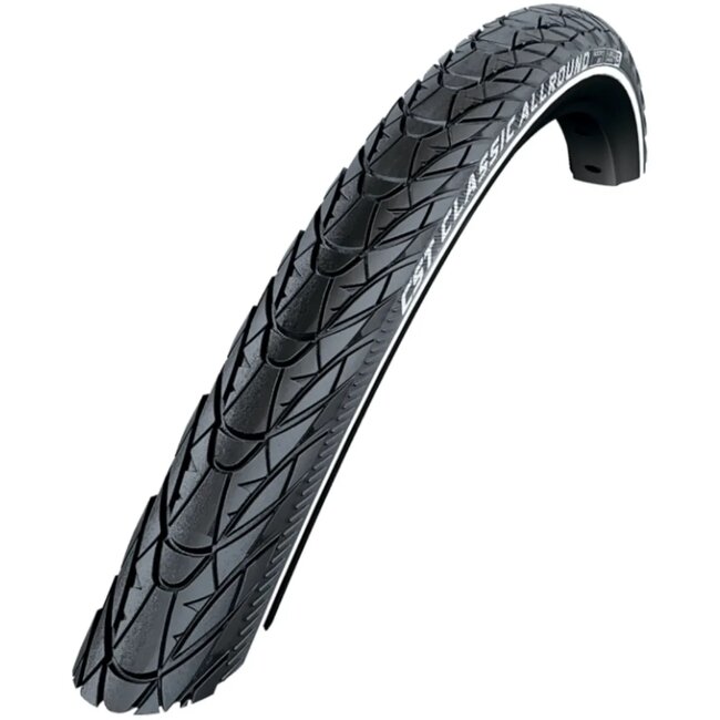 CST Allround fietsband - Reflecterend - Anti-lek - E-bike geschikt tot 50 km/u - 28 inch - Zwart