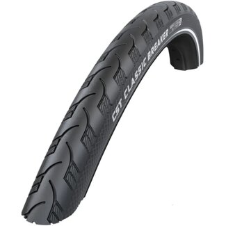 CST Stadsband met anti-leklaag en reflectie - 28x1.75 - Zwart