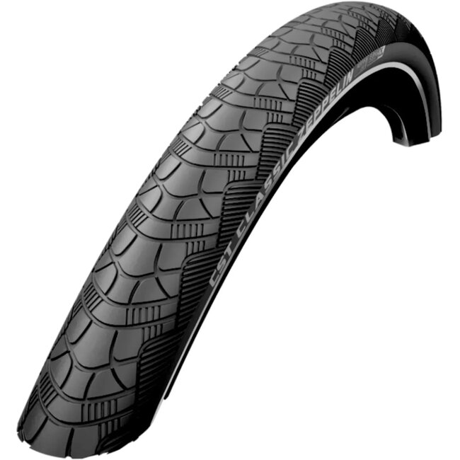 CST Ballonband met anti-lek en reflectie - 28x2.00 - Zwart - Comfortabel en veilig fietsen