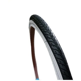 Deli tire Buitenband 28x1.75 - Reflecterend - Anti-lek - Zwart/Wit