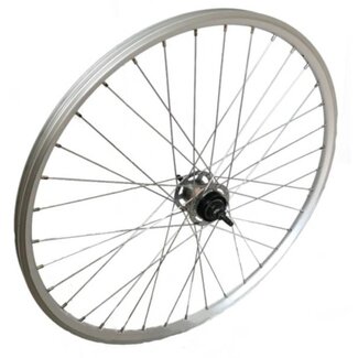 Falkx Achterwiel 28 inch - Nexus 3-speed - Zilveren hoge velg - Voor rollerbrakes - Aluminium