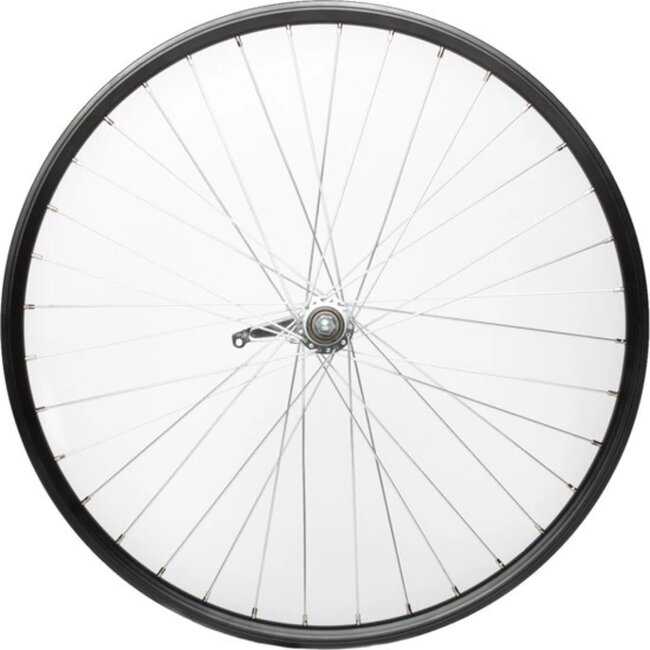 Falkx Achterwiel 28 inch - Hoge aluminium velg - Zwart - Shimano remnaaf - Duurzaam en lichtgewicht