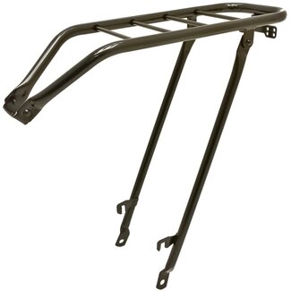 Falkx Bagagedrager - Staal - 28 inch - Vouwstandaard - Zwart - 50 cm frame