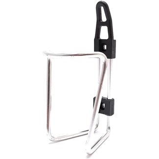 Falkx Zilveren aluminium bidonhouder - lichtgewicht - geschikt voor 500ml tot 750ml flessen