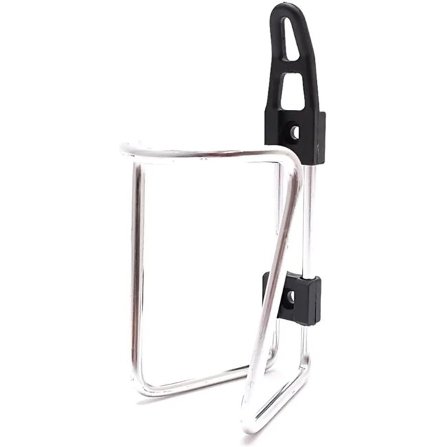 Falkx Zilveren aluminium bidonhouder - lichtgewicht - geschikt voor 500ml tot 750ml flessen