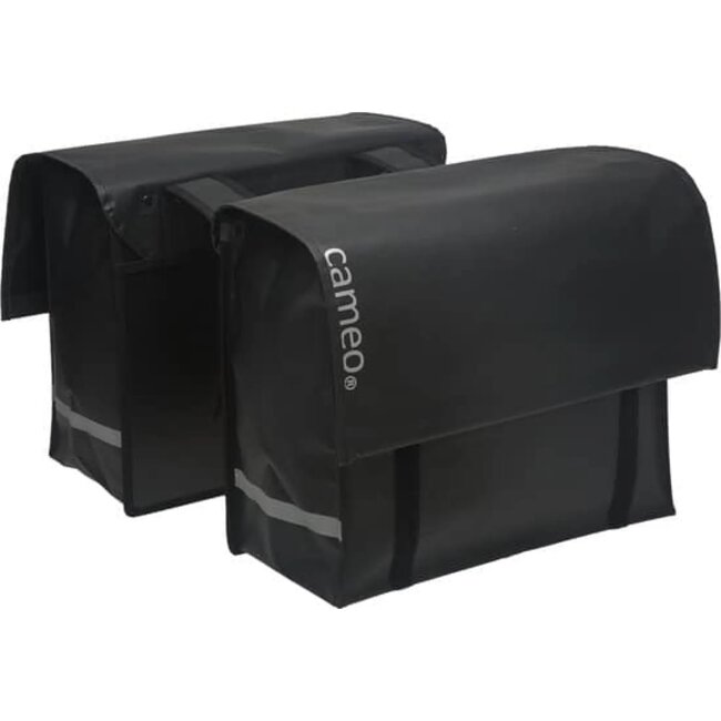 New Looxs Dubbele fietstas - Waterdicht bisonyl - 46L - Mat zwart - Ruime opbergruimte