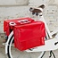 New Looxs Dubbele fietstas - waterdicht bisonyl - 46L - rood - reflecterend