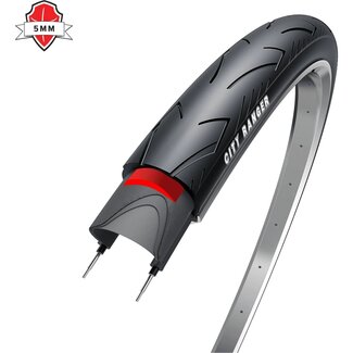 Obor Stadsfietsband - Reflecterend - 5mm Anti-leklaag - 28 inch - Zwart