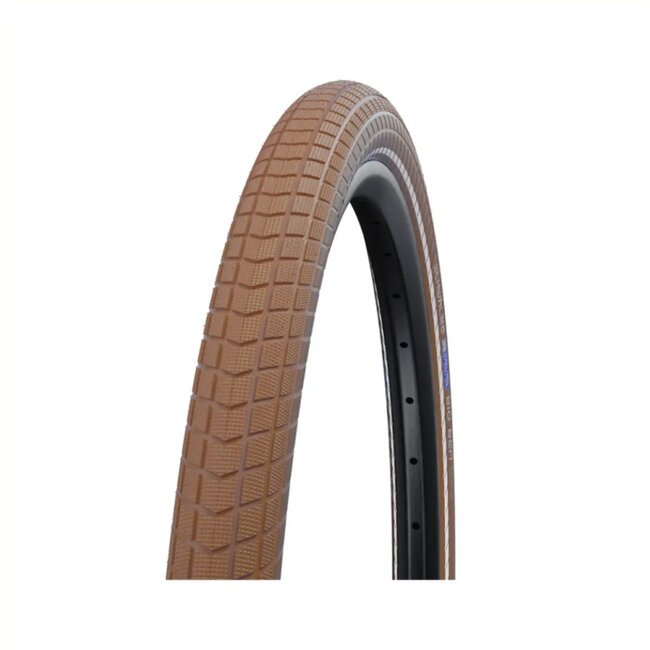 Schwalbe Buitenband 28x2.00 - Modern profiel - Comfortabel en veilig - Bruin met reflectie