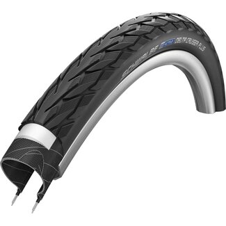 Schwalbe Fietsband - K-Guard bescherming - Zwart met reflectie - 28x1 1/8 - Retro stijl