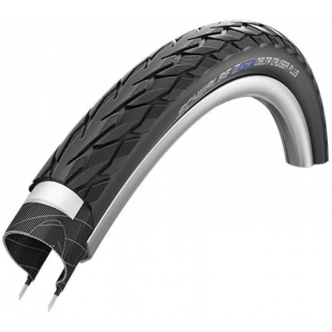 Schwalbe Stads- en tourband - 3mm anti-leklaag - Zwart met reflectie - 28x1.40 - Veilig en duurzaam