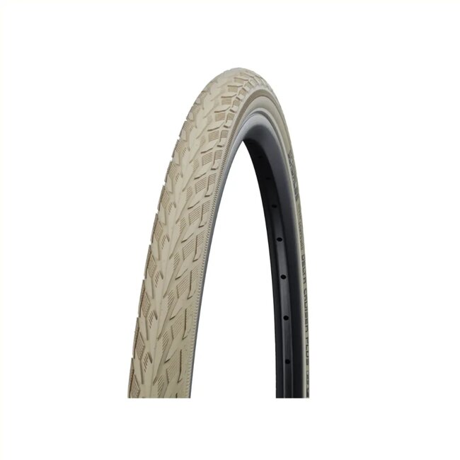 Schwalbe Creme buitenband - reflectie - 28x1½ - anti-lek - stadsfiets en tourfiets