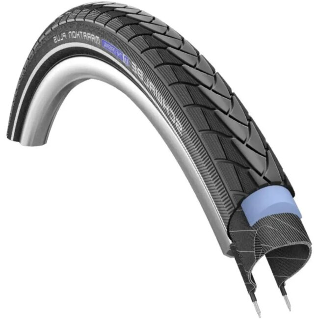 Schwalbe Buitenband met SmartGuard anti-leklaag - reflecterend - 20x1.75 - zwart