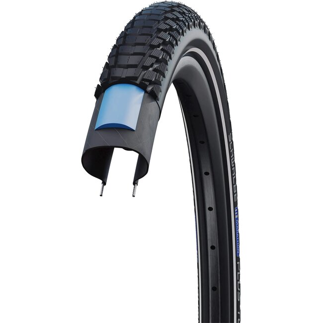 Schwalbe Fietsband 28x1.75 - Anti-leklaag 5 mm - Reflecterend zwart - All-weather bescherming