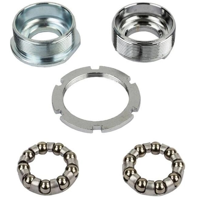 Tecora BSA trapas set - 5-delig - optimale krachtoverdracht - duurzaamheid - fietscomponenten