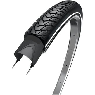 WOLFF Buitenband met reflectie - anti-leklaag - 28x1.75 - zwart