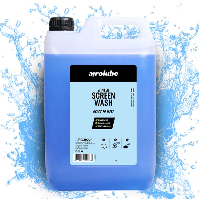 Airolube Ruitensproeier Vloeistof - Plantgebaseerd - Biologisch Afbreekbaar - 5L - Tot -15°C