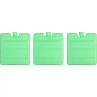 Benson Compacte koelelementen set - 3 stuks - 8x8x1,5 cm - mintgroen