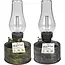 Benson Solar LED olielamp - flame effect - goud en zilver - 21 cm - IP44